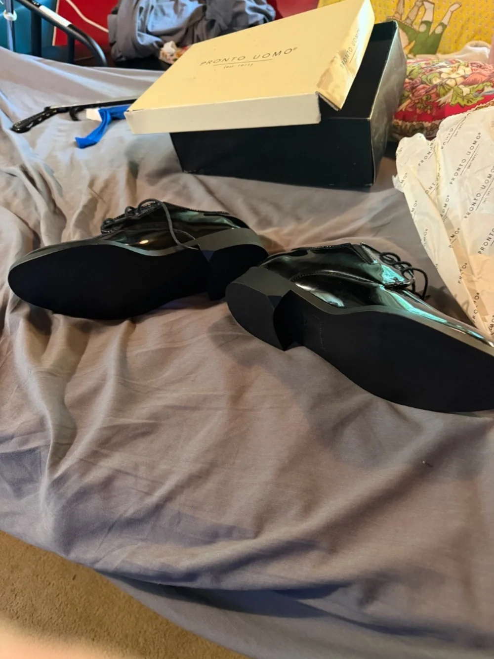 Pronto Uomo Men’s Dress Shoes New in Rough Box